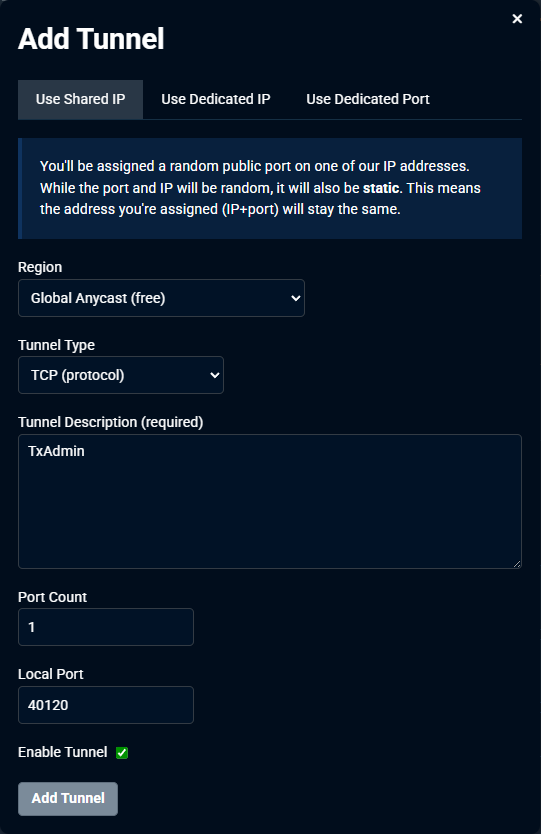 FiveM TxAdmin Config